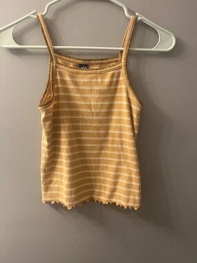 Old Navy Yellow Striped Ribbed Cami